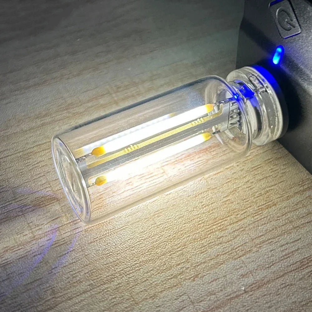 lampe led usb filament coloré adhésif base transparente 2700k 4000k 6500k moderne minimaliste