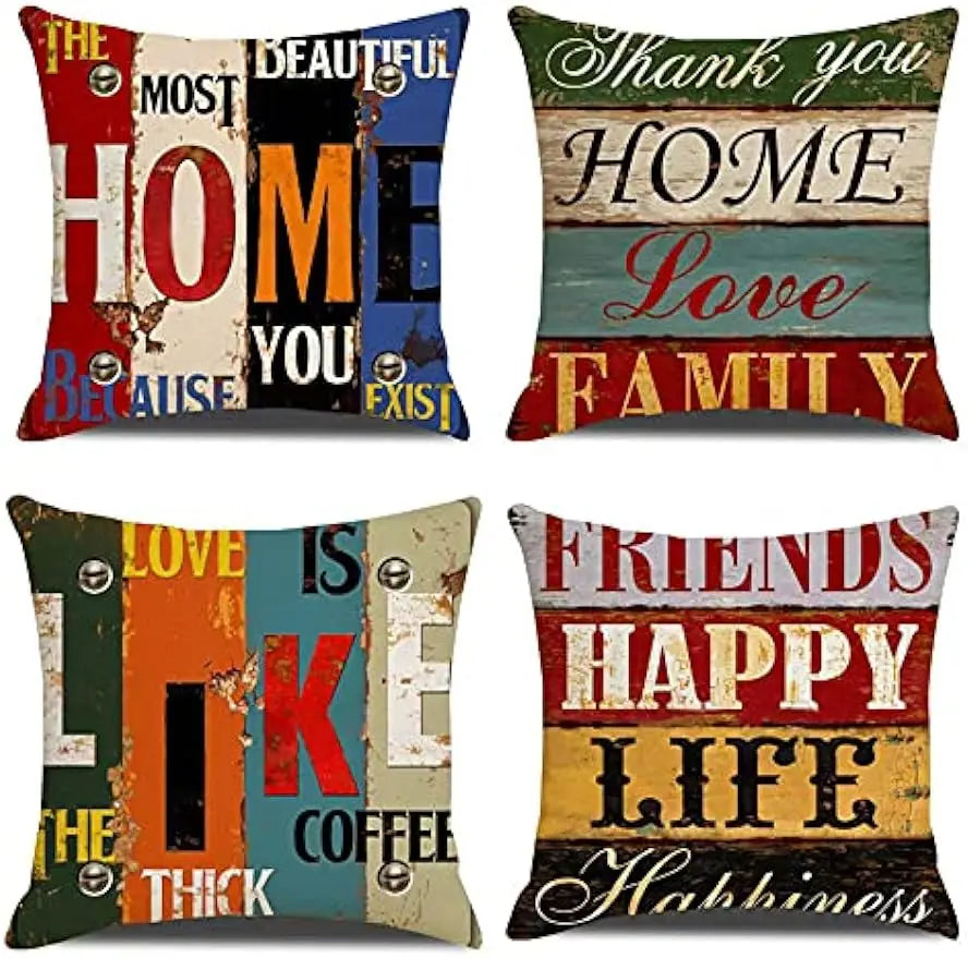 Housse de coussin carrée 50x50 cm pour salon de jardin