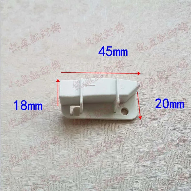 pinces cordon blanc modernes 47mm 34mm 24mm transparents électriques plafonnier