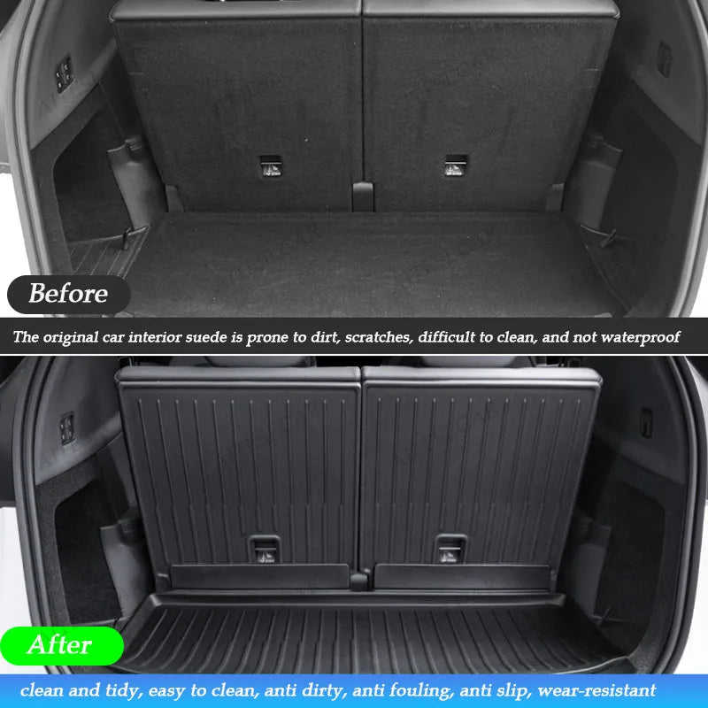 tapis coffre noir rayures horizontales clips modernes imperméable résistant intempéries tpe tapis