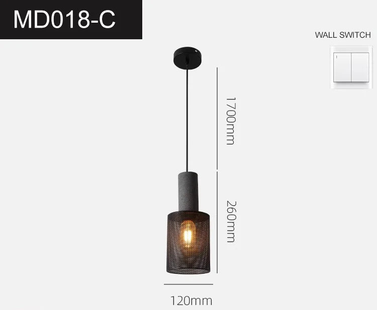 lampe suspendue moderne minimaliste blanc noir doré pendentif câble salon chambre étude