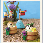 figurines animaux japonaises manga couleurs vives motifs traditionnels ornement maison collectionnable