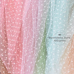 tulle rose blanches bleu vert beige translucide decoratif tissu maille