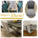 housse chaise gris feuilles moderne élastique polyester extensible mariage banquetôtel salle manger