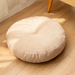 coussin siège rond velours polyester lavable moderne beige bleu vert jaune gris crocheté
