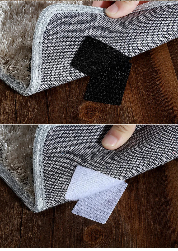 élastiques adhésifs auto collants noir blanc texture velcro pratique utilitaire écologiques polyesters nylon