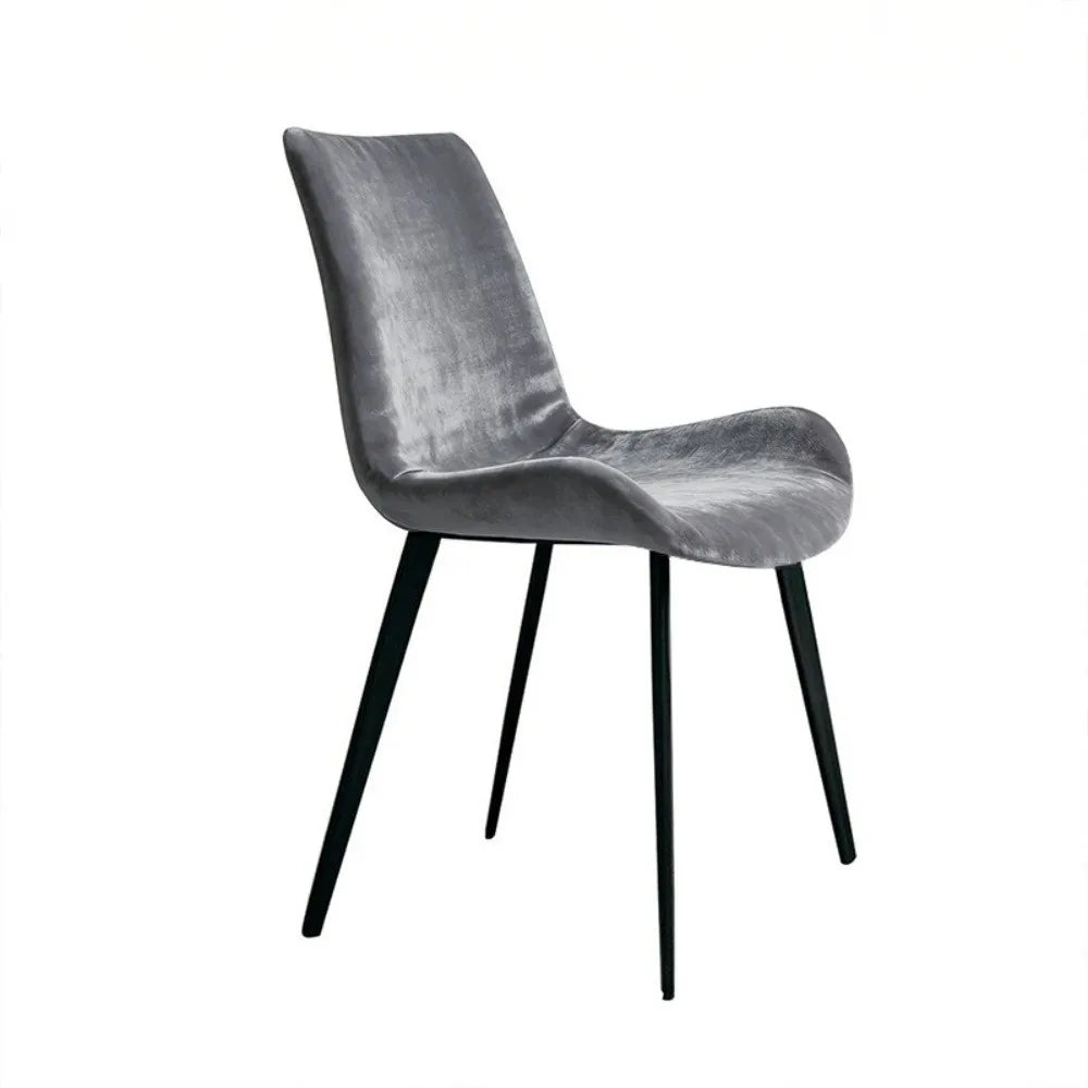chaises modernes velours noires vertes rouges grises beiges accueil polyester