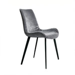 chaises modernes velours noires vertes rouges grises beiges accueil polyester