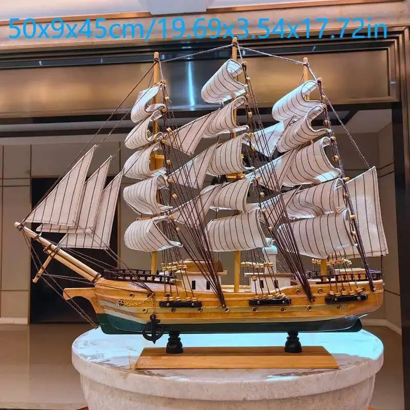 décoration bateau voile bois naturel blanc bleu marine classique cadeau entreprise maison
