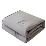 couvre lit imperméable anti acariens gris motif ours moderne douillet 90x200x30cm