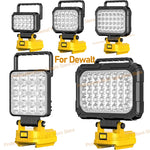lampe travail led jaune moderne robuste interrupteur luminosité port usb poignée transport sans fil