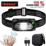 lampe frontale rechargeable led puissante mini moderne cordon ajustable nuit camping