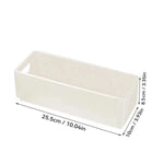 boîtes rangement pliables plastique moderne beige poignées boucles ridées stockage multifonctionnel