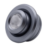 projecteur led rotatif spot aimants gris métallisé finition lisse 12v 1w 1m câble dupont