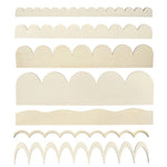 plaques décoratives bois ondulées naturel classique rustique bord fenêtre mur 12pcs 24pcs différentes tailles