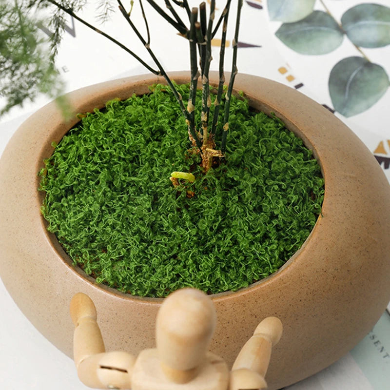 plantes vertes artificielles mousse naturelle décoration intérieure extérieure mini paysage salon jardin réaliste
