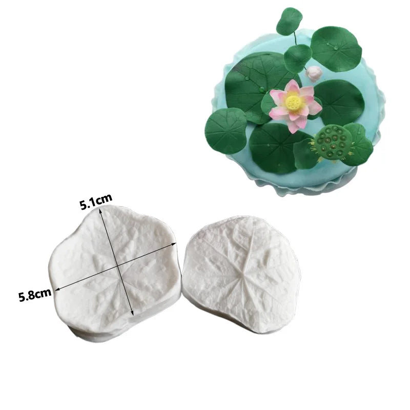 moules silicone gâteau blanc floral décoratif opaques feuilles pétales fleurs artisanales