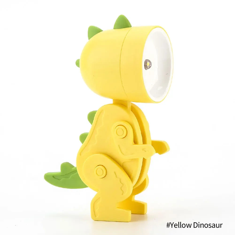 lampe led dinosaure adhésive veilleuse animée chambre salon moderne couleur variée led réglable