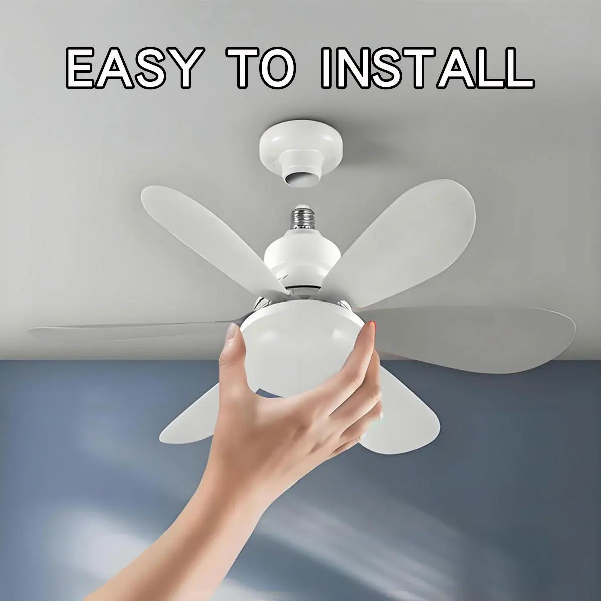 ventilateur blanc moderne pales vitesses couleurs led ajustable télécommande chambre