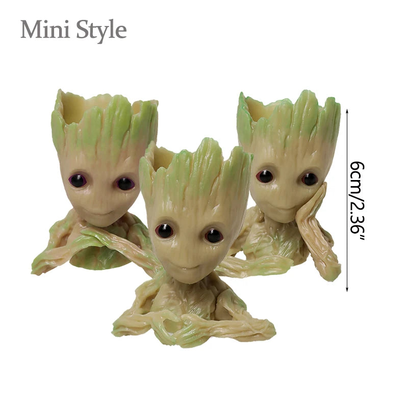 cache pot groot résine vert clair figurine gardiens galaxie décoration maison plante artificielle créatif