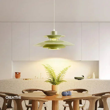 lampe suspendue scandinave moderne métal géométrique multi couche salon chambre salon intérieur