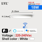 plafonnier led moderne blanc opalescent intensité variable wifi application commande vocale