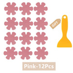 autocollants antidérapants fleur modernes adhésifs salle bain piscine escaliers bleu rose blanc