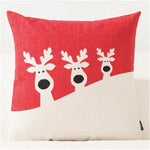 coussins noel motifs rennes neige sapins merry christmas festive decoration voiture maison
