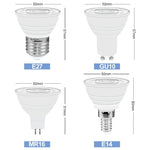 ampoule led e27 gu10 mr16 e14 blanc moderne télécommande 24touches variable ambiance chambre