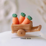 décoration gâteau forme lapin carotte anniversaire enfant festif orange vert blanc