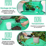 tapis pliable jardinage vert imperméable clips multifonctionnel pinces terre bouteille pulvérisation pot fleurs
