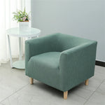housse canapé fauteuil polyester moderne motif petits points couleurs vert foncé blanc bleu marine