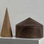 ornements decoratifs cones domes marron beige aspect bois minimaliste moderne deco maison
