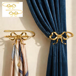 rideaux or nœuds décoratifs métal holdback fixations vis chambre maison