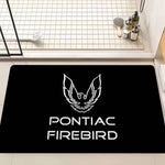 tapis moderne noir phoenix antidérapant graphique passepartout salon chambre 60x90cm