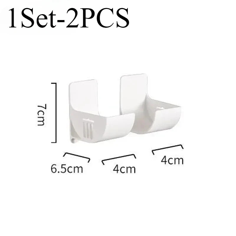 porte serviettes auto adhésifs blanc noir moderne minimaliste 7cm 6.5cm 4cm