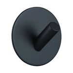 porte serviettes moderne minimaliste acier inoxydable finition polie noir argenté rondelles adhésives