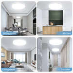plafonnier led moderne minimaliste blanc rond ultra mince 18w 24w 36w 48w