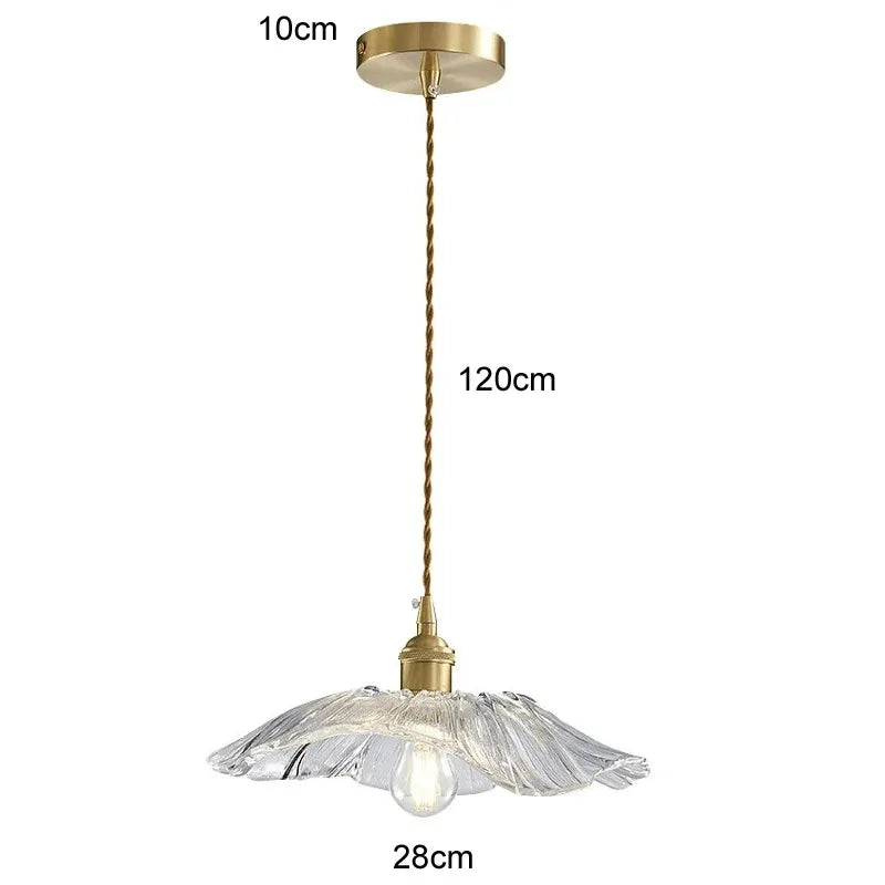 lampe suspendue moderne vintage fleur translucide rouge vert blanc chaîne ampoule