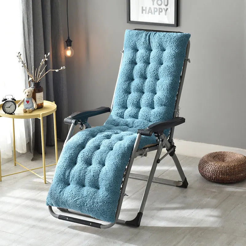 coussin chaise vert pastel peluche épaisse boutons moderne confortable rubans fixation 160x50x12cm