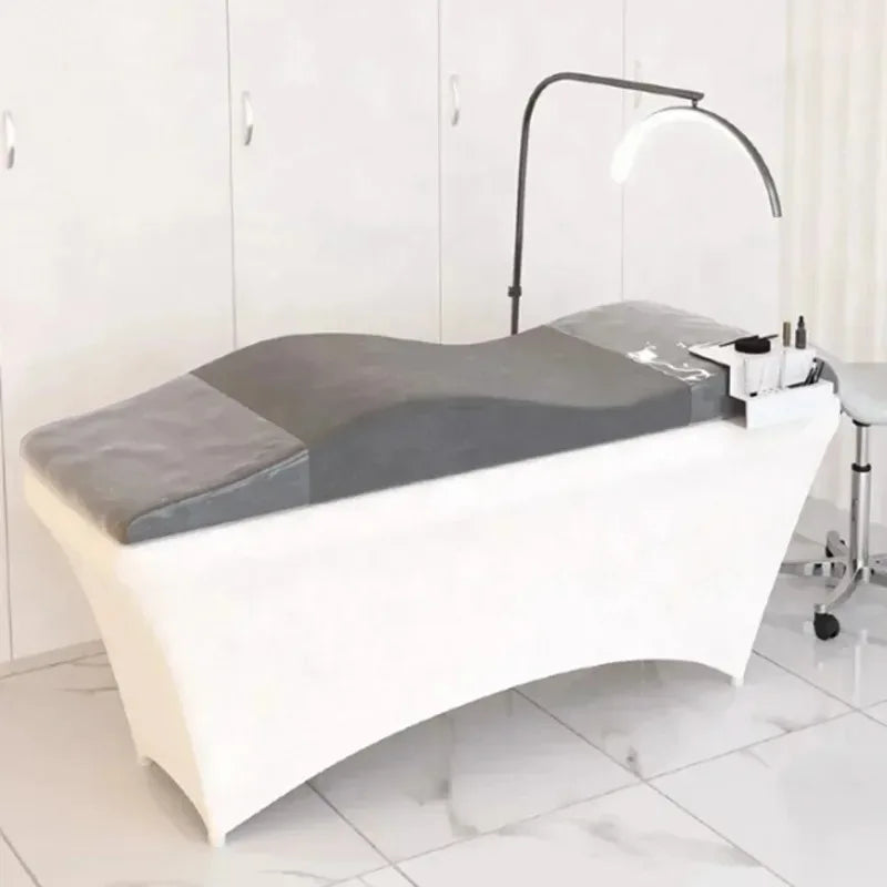 Dessus de lit à cils ergonomique pour massage en couleur ivoire