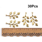 connecteurs métal doré feuilles branches décoration artisanale scrapbooking bijouterie 21 78mm