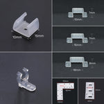 Installation de clips de support pour tube néon silicone