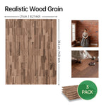 papier peint adhésif classique grain bois motif brique élégant 21cm 285cm 3pièces