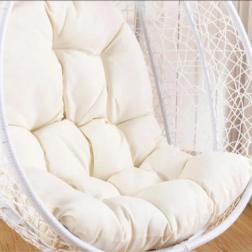 coussin rembourré amovible lavable moderne fauteuil suspendu lit adulte tissé motifs naturels opacité beigeclairextérieurintérieur