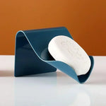 support savon adhésif moderne bleu rouge blanc minimaliste salle bain douche