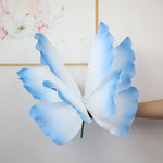 décoration événement papillon bleu rose vert réaliste détails fins tringle support anniversaire mariage fête