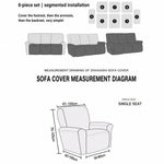 housse fauteuil inclinable extensible chenille beige clair protection canapé moderne lavable