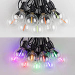 guirlandes lumineuses led multicolores globes vintage imperméables extérieures 10l 15l 25l 48l festive decoration