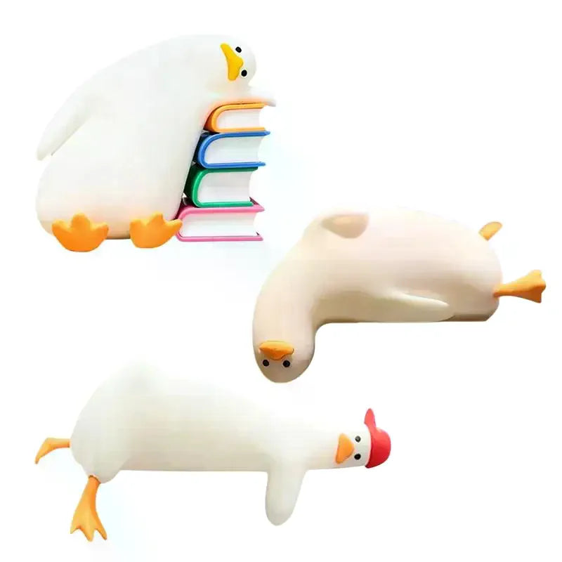 décoration oiseau canard blanc orange moderne adhésif chambre étudiant étagère